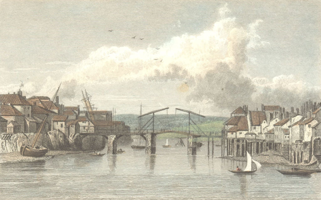 YORKS. Whitby. Westall-Finden c1833 old antique vintage print picture